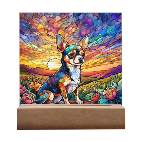 Anulely Hunde-Wandkunst – Acryl-Hundefotos, Wandkunst, Hunde-Wanddekoration, bunte Hundekunst-Dekoration, lustige Tier-Wandkunst für Wohnzimmer, Schlafzimmer Anulely Hunde-Wandkunst – Acryl-Hundefotos, Wandkunst, Hunde-Wanddekoration, bunte Hundekunst-Dekoration, lustige Tier-Wandkunst für Wohnzimmer, Schlafzimmer von Anulely