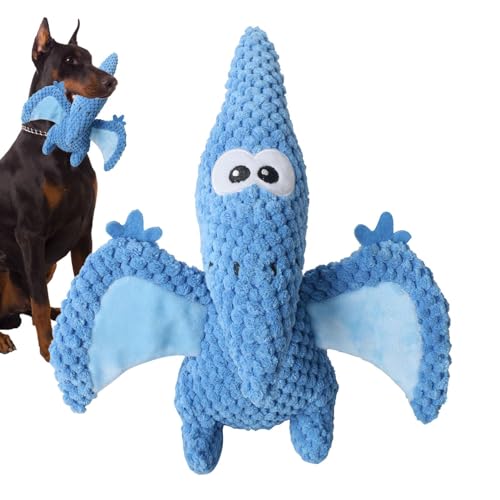 Anulely Hundespielzeug aus Plüsch, klingend, weich, interaktiv, quietschend, für Haustiere, interaktives weiches Hundespielzeug, lindert Langeweile, Dinosaurierform, Quietscher für große Hunderassen Anulely Hundespielzeug aus Plüsch, klingend, weich, interaktiv, quietschend, für Haustiere, interaktives weiches Hundespielzeug, lindert Langeweile, Dinosaurierform, Quietscher für große Hunderassen von Anulely