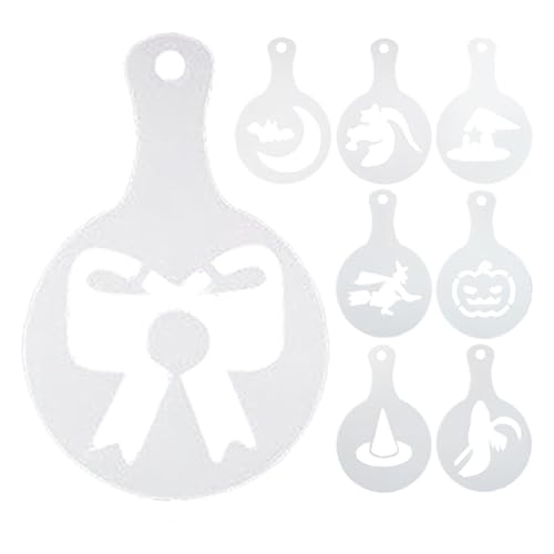Anulely Kaffee-Dekorationsschablonen – Kunst-Schablonen-Set zum Ziehen von Blumen, wiederverwendbare Kaffee-Latte-Kunstform für Zuhause, Café, Hotel, Restaurant, Küche Anulely Kaffee-Dekorationsschablonen – Kunst-Schablonen-Set zum Ziehen von Blumen, wiederverwendbare Kaffee-Latte-Kunstform für Zuhause, Café, Hotel, Restaurant, Küche von Anulely