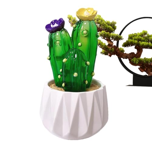 Anulely Kaktus-Simulationspflanzentopf, künstliche Kaktus-Dekoration, künstliche Kaktus-Statue, Verzierungen für Arbeitszimmer, Wohnzimmer Anulely Kaktus-Simulationspflanzentopf, künstliche Kaktus-Dekoration, künstliche Kaktus-Statue, Verzierungen für Arbeitszimmer, Wohnzimmer von Anulely