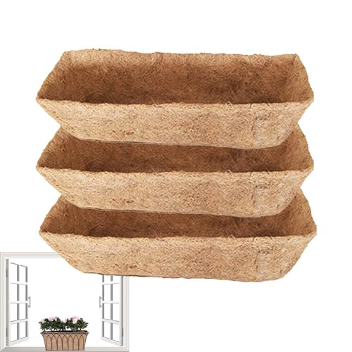 Anulely Kokosfaser-Auskleidung | Faserersatzeinlage – Wand-Pflanzgefäß austauschbare Kokosfaser-Auskleidung für Fensterkasten, natürliche Zaun-Blumenkörbe Anulely Kokosfaser-Auskleidung | Faserersatzeinlage – Wand-Pflanzgefäß austauschbare Kokosfaser-Auskleidung für Fensterkasten, natürliche Zaun-Blumenkörbe von Anulely