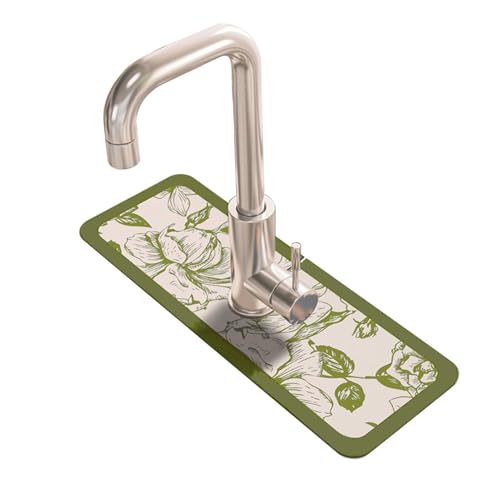 Anulely Küchenabflussmatte | Wasserhahn-Spülbecken-Spritzschutzmatte – Wasserhahn-Spritzschutz, Tropfschalenmatte, Wasserhahn-Wasserfangmatte, Spritzschutz, Tropfschalenmatte für Küche, Badezimmer Anulely Küchenabflussmatte | Wasserhahn-Spülbecken-Spritzschutzmatte – Wasserhahn-Spritzschutz, Tropfschalenmatte, Wasserhahn-Wasserfangmatte, Spritzschutz, Tropfschalenmatte für Küche, Badezimmer von Anulely