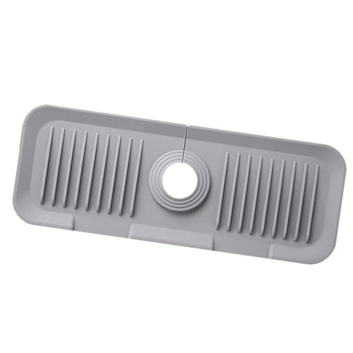 Küchenarmatur-Matte – Abtropfschale aus Silikon, 14 x 38 cm, Spritzschutz für Küchenspüle, Abtropfmatte für Küchenspüle von Anulely