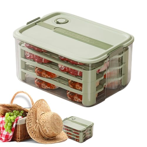 Anulely Kühlschrank-Obst-Organizer – Produktsparbox mit Deckel | Kühlschrank-Organizer, Konservierungsbox für Küche, Speisekammer, Kühlschrank-Organisation Anulely Kühlschrank-Obst-Organizer – Produktsparbox mit Deckel | Kühlschrank-Organizer, Konservierungsbox für Küche, Speisekammer, Kühlschrank-Organisation von Anulely