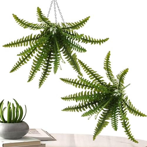 Anulely Künstlicher Farn für den Außenbereich, realistische Pflanzen, realistischer künstlicher Farn | Outdoor Greenery Deko mit Details für Schlafzimmer, Garage, Balkon, Wohnzimmer Anulely Künstlicher Farn für den Außenbereich, realistische Pflanzen, realistischer künstlicher Farn | Outdoor Greenery Deko mit Details für Schlafzimmer, Garage, Balkon, Wohnzimmer von Anulely