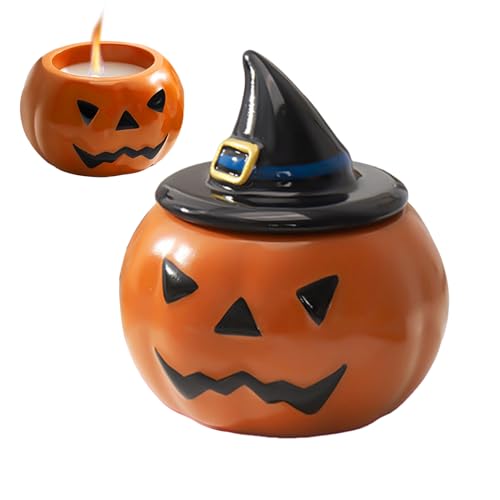 Anulely Kürbis-Aromatherapie-Kerzen, Halloween, kreative Kürbisform, Aromatherapie-Kerzen, multifunktionale Heimdekoration, dekorativ, langlebig, Schreibtisch-Ornamente für Bücherregal Anulely Kürbis-Aromatherapie-Kerzen, Halloween, kreative Kürbisform, Aromatherapie-Kerzen, multifunktionale Heimdekoration, dekorativ, langlebig, Schreibtisch-Ornamente für Bücherregal von Anulely