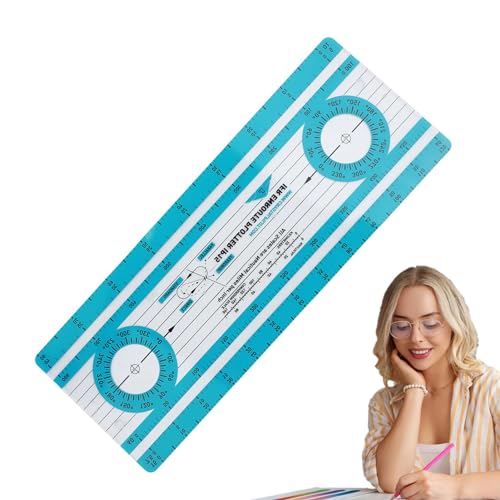 Marine Parallellineal - Genaues Messlineal für Vermessung | Genaue Messung, ergonomisches Design, Kurslineal für Navigatoren und Anfänger Marine Parallellineal - Genaues Messlineal für Vermessung | Genaue Messung, ergonomisches Design, Kurslineal für Navigatoren und Anfänger von Anulely