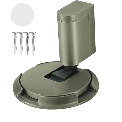 Anulely Mechanischer Bodentürstopper, winddichter Türstopper, verstellbare Höhe, starker winddichter mechanischer Außentürstopper für Kinderzimmer von Anulely