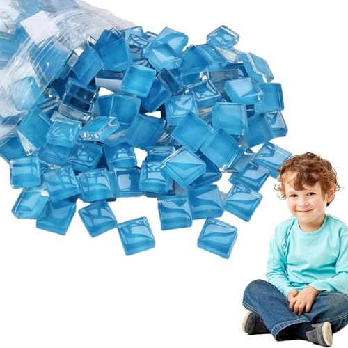 Anulely Mosaikfliesen zum Basteln, Buntbedarf, Kunsthandwerk für Kinder, handgefertigtes Kristallhandwerk, gebeiztes Zubehör für Kunst und Handwerk von Anulely