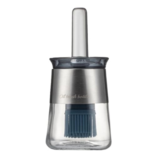 Anulely Ölflasche mit Bürste, Küchenölflasche mit Deckel und Silikonbürste, 2-in-1 Salatzubereitung, Essigsaucenölhalter für Backen, Küche Anulely Ölflasche mit Bürste, Küchenölflasche mit Deckel und Silikonbürste, 2-in-1 Salatzubereitung, Essigsaucenölhalter für Backen, Küche von Anulely