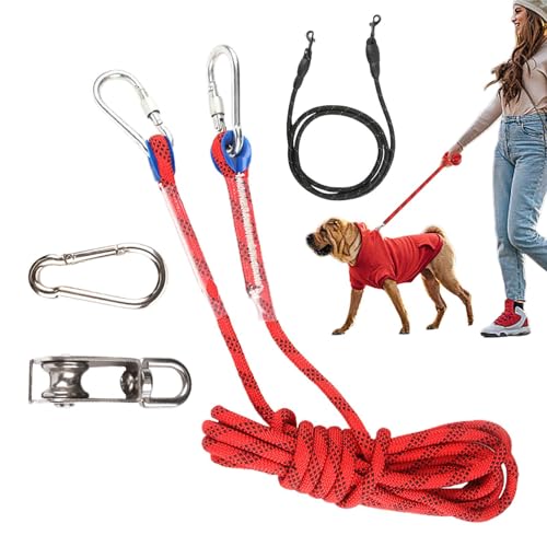 Anulely Outdoor-Hundeleine, drehbare Hundeleine, lange Trainingsleine, verschleißfestes Außenkabel für Camping, Parks, Höfe, Gärten Anulely Outdoor-Hundeleine, drehbare Hundeleine, lange Trainingsleine, verschleißfestes Außenkabel für Camping, Parks, Höfe, Gärten von Anulely