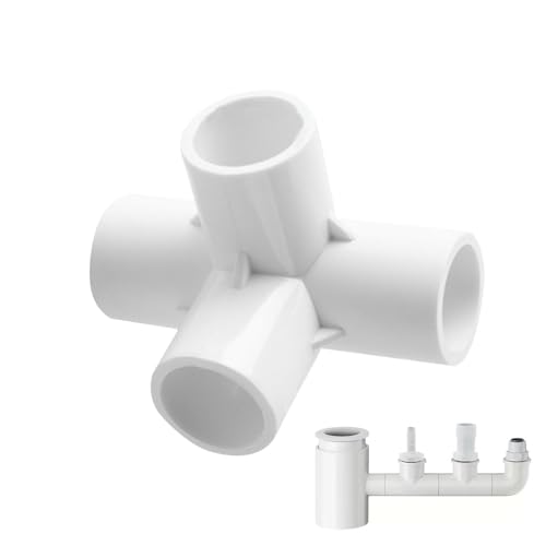 Anulely PVC-Wasserrohr-T-Stück, PVC-Rohrverschraubung, PVC-Möbelqualität, 3/4/5-Wege-Möbel-Rohr, Winkelverbinder, Rohrverschraubungen, Adapter Anulely PVC-Wasserrohr-T-Stück, PVC-Rohrverschraubung, PVC-Möbelqualität, 3/4/5-Wege-Möbel-Rohr, Winkelverbinder, Rohrverschraubungen, Adapter von Anulely