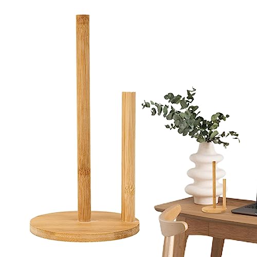 Anulely Papierhandtuchhalter aus Holz, rustikaler stehender Papierrollenhalter aus Holz, Bauernhaus-Papierhandtuchhalter mit rutschfester Unterseite für Küchenarbeitsplatte, Schrank, Tisch, Badezimmer Anulely Papierhandtuchhalter aus Holz, rustikaler stehender Papierrollenhalter aus Holz, Bauernhaus-Papierhandtuchhalter mit rutschfester Unterseite für Küchenarbeitsplatte, Schrank, Tisch, Badezimmer von Anulely