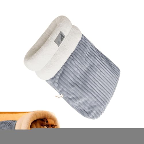 Plüsch-Katzen-Schlafsack, gemütlicher Warmer Katzenschlafsack, 360° warm, halbgeschlossener Haustierschlafsack, Hunde-/Katzen-Winterschlafsack, Plüsch, weiches Haustierbett für den Plüsch-Katzen-Schlafsack, gemütlicher Warmer Katzenschlafsack, 360° warm, halbgeschlossener Haustierschlafsack, Hunde-/Katzen-Winterschlafsack, Plüsch, weiches Haustierbett für den von Anulely