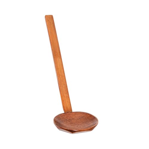 Anulely Ramen Reislöffel mit langem Griff, Haushalts-Holzlöffel, langer Griff, Suppenlöffel zum Essen, Rühren, Mischen, Kochen von Anulely
