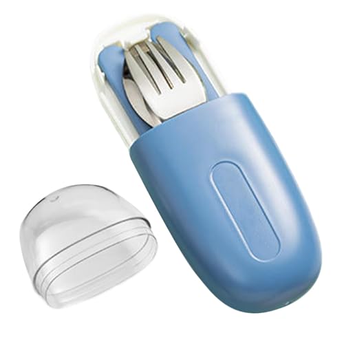Anulely Reisebesteck-Set aus Edelstahl, tragbares Geschirr-Set, abnehmbarer, wiederverwendbarer Koffer inklusive Gabel, Löffel, Essstäbchen, Besteck-Set für Kinder, Erwachsene, Mittagessen Anulely Reisebesteck-Set aus Edelstahl, tragbares Geschirr-Set, abnehmbarer, wiederverwendbarer Koffer inklusive Gabel, Löffel, Essstäbchen, Besteck-Set für Kinder, Erwachsene, Mittagessen von Anulely