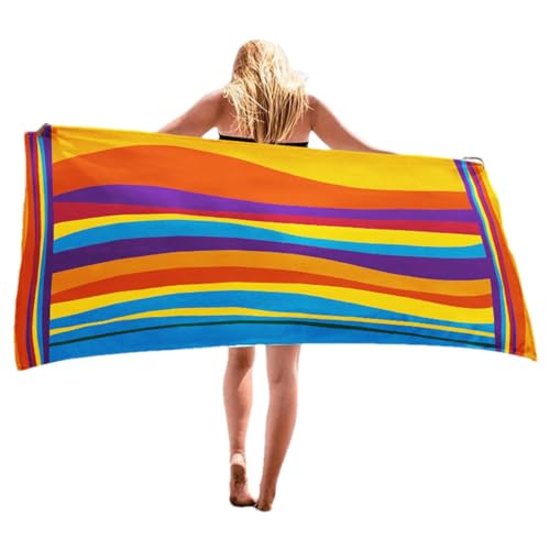 Anulely Sandfarbenes Mikrofaser-Strandtuch, weiches Handtuch, leicht, bequem, Schwimm- und Poolhandtuch-Kollektion Anulely Sandfarbenes Mikrofaser-Strandtuch, weiches Handtuch, leicht, bequem, Schwimm- und Poolhandtuch-Kollektion von Anulely