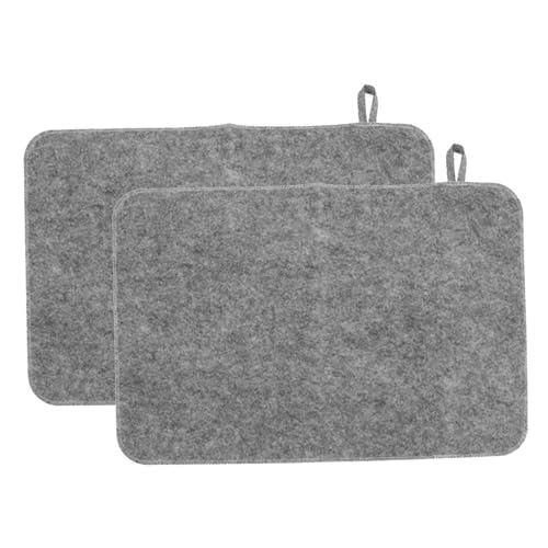 Anulely Saunakissen | 2 x Dampfsauna-Bodenmatte aus weichem Filz | Wärmedämmmatte, Bankschoner-Pad, wasserabsorbierend für Sauna, Bad, Duschraum von Anulely
