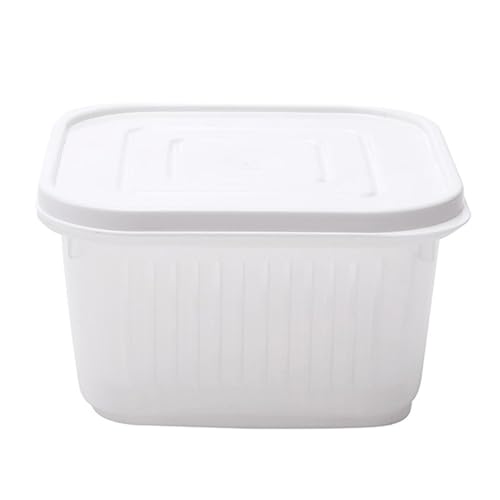 Anulely Scallion Aufbewahrungsboxen für Kühlschrank, Obst-Drainagebehälter, doppellagig, versiegelter Lebensmittelbehälter mit Drainage und Deckel für Obst, Zwiebeln, Ingwer, Knoblauch Anulely Scallion Aufbewahrungsboxen für Kühlschrank, Obst-Drainagebehälter, doppellagig, versiegelter Lebensmittelbehälter mit Drainage und Deckel für Obst, Zwiebeln, Ingwer, Knoblauch von Anulely