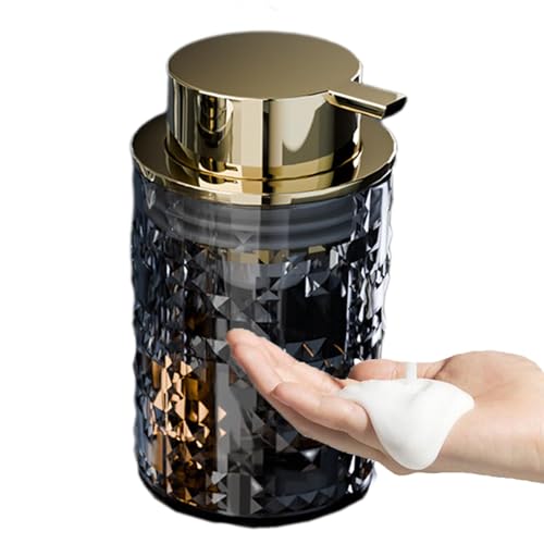 Anulely Schaumflasche mit Presspumpe, schäumende Seife, leere Flasche, Lotionspender, durchscheinender Flüssigseifenbehälter, moderner Schaumspender für Friseursalon, Badezimmer Anulely Schaumflasche mit Presspumpe, schäumende Seife, leere Flasche, Lotionspender, durchscheinender Flüssigseifenbehälter, moderner Schaumspender für Friseursalon, Badezimmer von Anulely