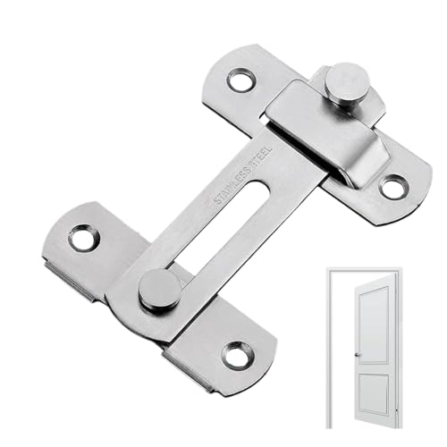 Anulely Scheunentürschloss – Stahl-Scheunentürriegel, Torschlösser, Scheunentür-Hardware, Sicherheitstürschlösser, Scheunentürschlösser und Riegel für Badezimmer, Garage, Schlafzimmer von Anulely