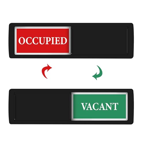 Anulely Schild mit Aufschrift "Vacant Occupied" – Tells whether Rooms are Vacant or Occupied, Slider Vacant/Occupied Schiebetür-Indikatorschild für Büros, Hotels, Konferenzen, Zuhause, Krankenhaus Anulely Schild mit Aufschrift "Vacant Occupied" – Tells whether Rooms are Vacant or Occupied, Slider Vacant/Occupied Schiebetür-Indikatorschild für Büros, Hotels, Konferenzen, Zuhause, Krankenhaus von Anulely