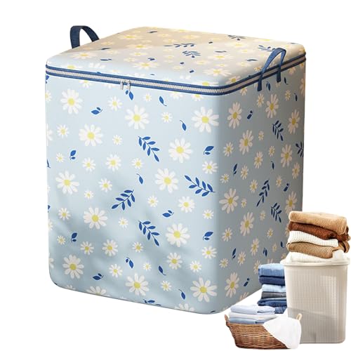 Anulely Schrank-Organizer, Kleiderbehälter, tragbarer Schrank-Organizer unter dem Bett, mit Griffen für Kleidung, Steppdecken, Kissen und Bettdecke Anulely Schrank-Organizer, Kleiderbehälter, tragbarer Schrank-Organizer unter dem Bett, mit Griffen für Kleidung, Steppdecken, Kissen und Bettdecke von Anulely
