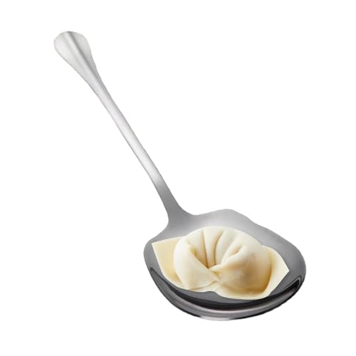 Anulely Servierlöffel für Buffet, extra große Edelstahllöffel, Salat-Servierutensilien, Küchenbesteck, Metall-Servierlöffel für Salate, Nudeln, Teller von Anulely