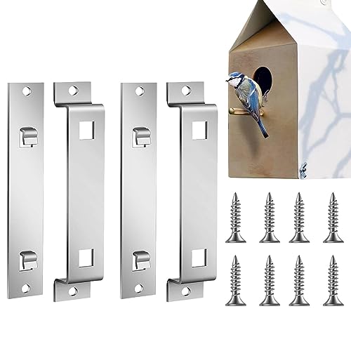 Anulely Sichere Halterung für Vogelhaus | Halterung für Vogelhaus ohne Verformung | Vogelhaus-Montagezubehör für Park, Landschaftsplatz, Garten, Rasen, Terrasse von Anulely
