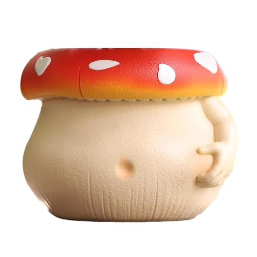 Anulely Süßer Kaffee-Pilz-Pflanzgefäß, niedlicher Bauch-Kaffeetassen-Pflanztopf, Bonsai-Pflanzenhalter mit Drainage, kleiner Körper, Blumentöpfe für drinnen und draußen Anulely Süßer Kaffee-Pilz-Pflanzgefäß, niedlicher Bauch-Kaffeetassen-Pflanztopf, Bonsai-Pflanzenhalter mit Drainage, kleiner Körper, Blumentöpfe für drinnen und draußen von Anulely
