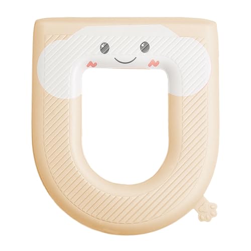 Anulely Toilettensitzauflage, Waschbare Toilettensitzkissen Pads, Toilettensitz mit Seitengriff, Weiche Waschbare Toilettensitzpolster von Anulely