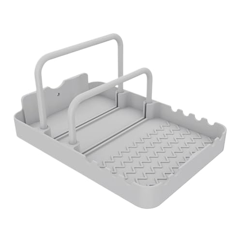 Anulely Topfdeckel-Aufbewahrungsregal | Besteck-Aufbewahrungsregal | Geschirr-Aufbewahrungsregal mit rutschfester Matte für Bratpfanne, Keks-Tablett, Backblech von Anulely