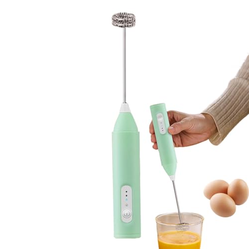 Anulely Tragbarer Milchaufschäumer | Tragbarer Milchaufschäumer | Handheld 3 Geschwindigkeitsstufen Aufschäumer - Wiederaufladbarer Milchaufschäumer für Milchkaffee, Lattees, elektrischer Mixer für Anulely Tragbarer Milchaufschäumer | Tragbarer Milchaufschäumer | Handheld 3 Geschwindigkeitsstufen Aufschäumer - Wiederaufladbarer Milchaufschäumer für Milchkaffee, Lattees, elektrischer Mixer für von Anulely