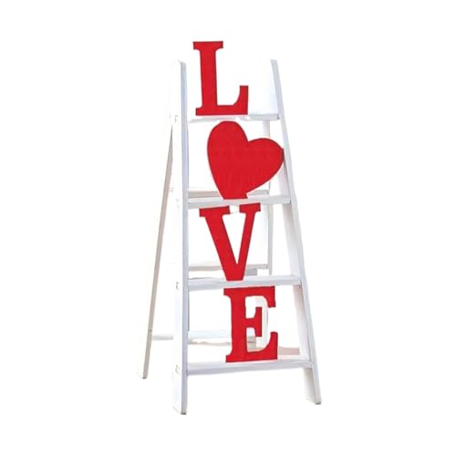 Anulely Valentinstagsleiter Tischplatte, Liebes-Valentinstag-Dekor-Leiter, Valentinstag-Dekorationen für Couchtisch, Kaminsims, Schreibtisch, um ein wenig Liebe überall zu verbreiten Anulely Valentinstagsleiter Tischplatte, Liebes-Valentinstag-Dekor-Leiter, Valentinstag-Dekorationen für Couchtisch, Kaminsims, Schreibtisch, um ein wenig Liebe überall zu verbreiten von Anulely
