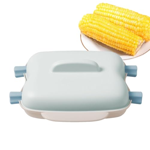 Anulely Veggie Steamer Mikrowelle | Mikrowellendämpfer für Maiskolben | Gemüse- und Fischdampfer mit Deckel und Griff, Maiskolbenschalen zum Kochen Anulely Veggie Steamer Mikrowelle | Mikrowellendämpfer für Maiskolben | Gemüse- und Fischdampfer mit Deckel und Griff, Maiskolbenschalen zum Kochen von Anulely