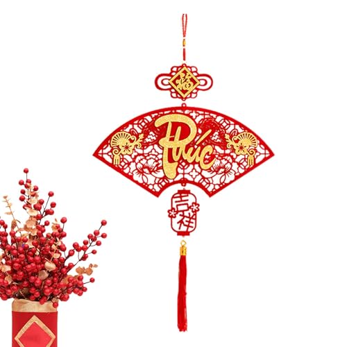 Anulely Vietnamesische Neujahrs-Ornamente | Schlange chinesischer Mondanhänger - Neujahrs-Fan-Dekorationen festliche hängende Ornamente für Türen von Anulely