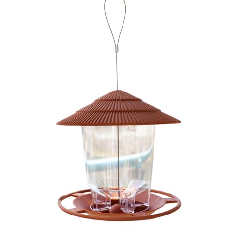 Anulely Vogelfutterspender für den Außenbereich – Automatischer Vogelfutterspender für den Außenbereich – Mehrzweck-Vogelfutterstation für Terrasse, Zaun, Hof, Garten, Balkon, Baumzweig von Anulely