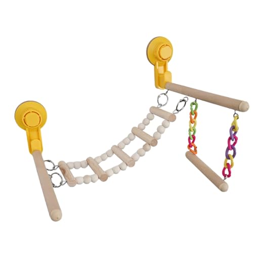 Anulely Vogelsitzstange, Leiter, Vogelspielzeug, Stehschaukel, Spielzeug, Holz, Spielplatzständer, Papageienschaukel für kleine und mittelgroße Sittiche, Aras, Kakadu, afrikanische graue Anulely Vogelsitzstange, Leiter, Vogelspielzeug, Stehschaukel, Spielzeug, Holz, Spielplatzständer, Papageienschaukel für kleine und mittelgroße Sittiche, Aras, Kakadu, afrikanische graue von Anulely