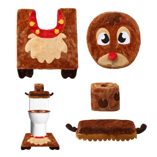 Anulely WC-Sitz- und Teppich-Set – Eichhörnchen Badezimmer-Dekorationsset – Badezimmer-Dekorationsset, WC und Teppich, Badezimmer-Dekor Anulely WC-Sitz- und Teppich-Set – Eichhörnchen Badezimmer-Dekorationsset – Badezimmer-Dekorationsset, WC und Teppich, Badezimmer-Dekor von Anulely