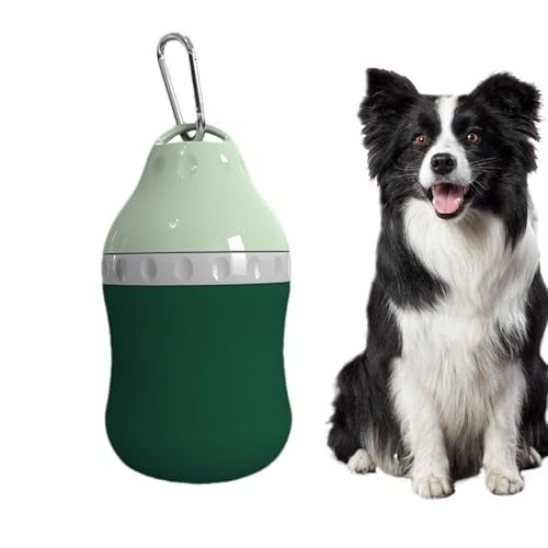 Anulely Wasserflasche für Hunde, tragbare Haustier-Wasserflasche mit Karabiner, 400 ml, tragbare Hunde-Wasserflasche, kleiner Wasserspender, Reisezubehör für Spaziergänge im Freien Anulely Wasserflasche für Hunde, tragbare Haustier-Wasserflasche mit Karabiner, 400 ml, tragbare Hunde-Wasserflasche, kleiner Wasserspender, Reisezubehör für Spaziergänge im Freien von Anulely
