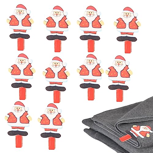 Anulely Weihnachts-Fotoclips | Niedliche Weihnachts-Kleidernadeln aus Holz, wiederverwendbar, Weihnachtszubehör, multifunktionale Foto-Clips für Bild, Zuhause, Urlaub Anulely Weihnachts-Fotoclips | Niedliche Weihnachts-Kleidernadeln aus Holz, wiederverwendbar, Weihnachtszubehör, multifunktionale Foto-Clips für Bild, Zuhause, Urlaub von Anulely