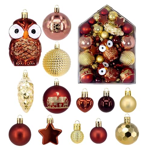 Anulely Weihnachtskugel-Ornamente, schönes Weihnachtskugel-Set, Weihnachtsschmuck, Dekorationen – neuartige Behänge, Baumschmuck, Weihnachtskugeln für Baum, Fenster, Tür Anulely Weihnachtskugel-Ornamente, schönes Weihnachtskugel-Set, Weihnachtsschmuck, Dekorationen – neuartige Behänge, Baumschmuck, Weihnachtskugeln für Baum, Fenster, Tür von Anulely