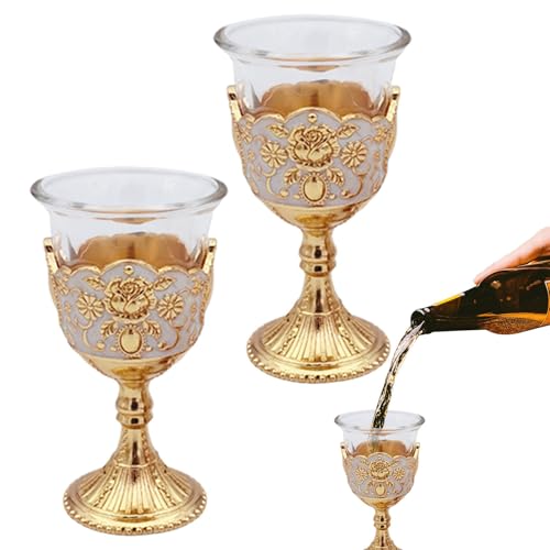 Anulely Weinkelch im Vintage-Stil, Trinkgläser im Retro-Stil, Metallprägung für Zuhause, Büro, Küche, Hochzeit Anulely Weinkelch im Vintage-Stil, Trinkgläser im Retro-Stil, Metallprägung für Zuhause, Büro, Küche, Hochzeit von Anulely