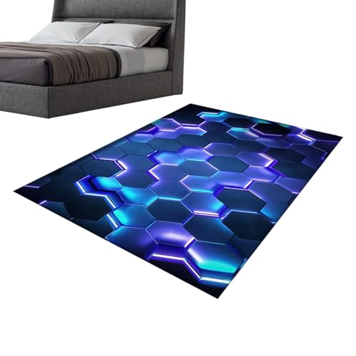 Anulely Wohnzimmer-Teppich – Indoor-Bodenteppich, Wohnzimmer-Teppich, verschönert die Raumdekoration, schafft einen gemütlichen Bereich, waschbarer Teppich für Spiele, Yoga, Lesen Anulely Wohnzimmer-Teppich – Indoor-Bodenteppich, Wohnzimmer-Teppich, verschönert die Raumdekoration, schafft einen gemütlichen Bereich, waschbarer Teppich für Spiele, Yoga, Lesen von Anulely