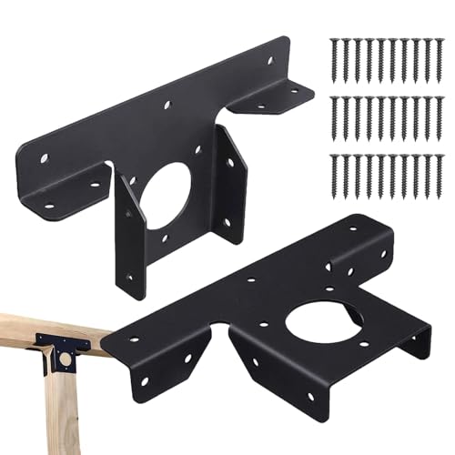 Anulely Zaun-Pergola-Pfosten-Basishalterungen, robuste Verlängerung, 3-Wege-T-Klammern, robuste 2 Pergola-Verlängerung, T-Halterungen, verstellbare Eckhalterungen Anulely Zaun-Pergola-Pfosten-Basishalterungen, robuste Verlängerung, 3-Wege-T-Klammern, robuste 2 Pergola-Verlängerung, T-Halterungen, verstellbare Eckhalterungen von Anulely