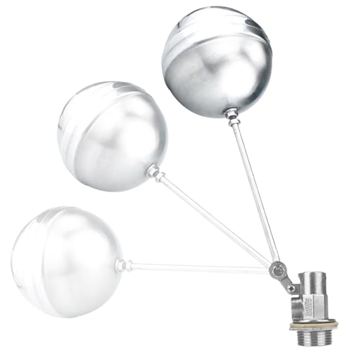 Auto Fill Valve | Pool Filler Float Valve - Leak-Proof Adjustable Controller Automatic Stainless Steel Ball for Rice Steamer Pond Fountain Garden Irrigation Chicken Waterer von Anulely