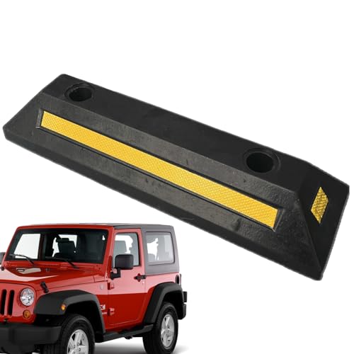 Auto Stopper für Garage | Auffahrt Auto Garage Radstopper mit gelbem reflektierendem Klebeband | Parkgeräte für Auto LKW schützt Auto und Garagenwände Auto Stopper für Garage | Auffahrt Auto Garage Radstopper mit gelbem reflektierendem Klebeband | Parkgeräte für Auto LKW schützt Auto und Garagenwände von Anulely
