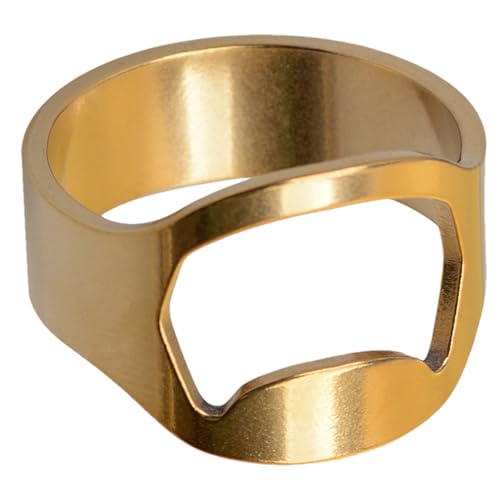 Bierflaschenöffnerring | Fingerring Flaschenöffner | Bieröffner Ring Küchenhelfer Edelstahl Modeschmuck Bierbar Werkzeug für Männer Frauen Bierflaschenöffnerring | Fingerring Flaschenöffner | Bieröffner Ring Küchenhelfer Edelstahl Modeschmuck Bierbar Werkzeug für Männer Frauen von Anulely