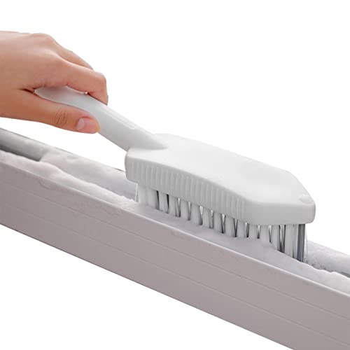 Bodenscheuerbürste, Scheuerbürste, mit ergonomischem Griff, V-förmige Borsten, dreieckiger Kopf, Mehrzweck-Bürste für Badezimmer, WC, Wand, Glas, Wanne, Fliesen von Anulely