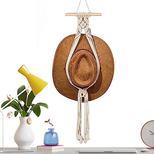 Boho-Hut-Organizer, Boho-Hut-Halter, Organizer mit Quasten, Boho Caps Storage Display Organizer, Hat Holder Macrame Cowboy Hut Holder Boho-Hut-Organizer, Boho-Hut-Halter, Organizer mit Quasten, Boho Caps Storage Display Organizer, Hat Holder Macrame Cowboy Hut Holder von Anulely
